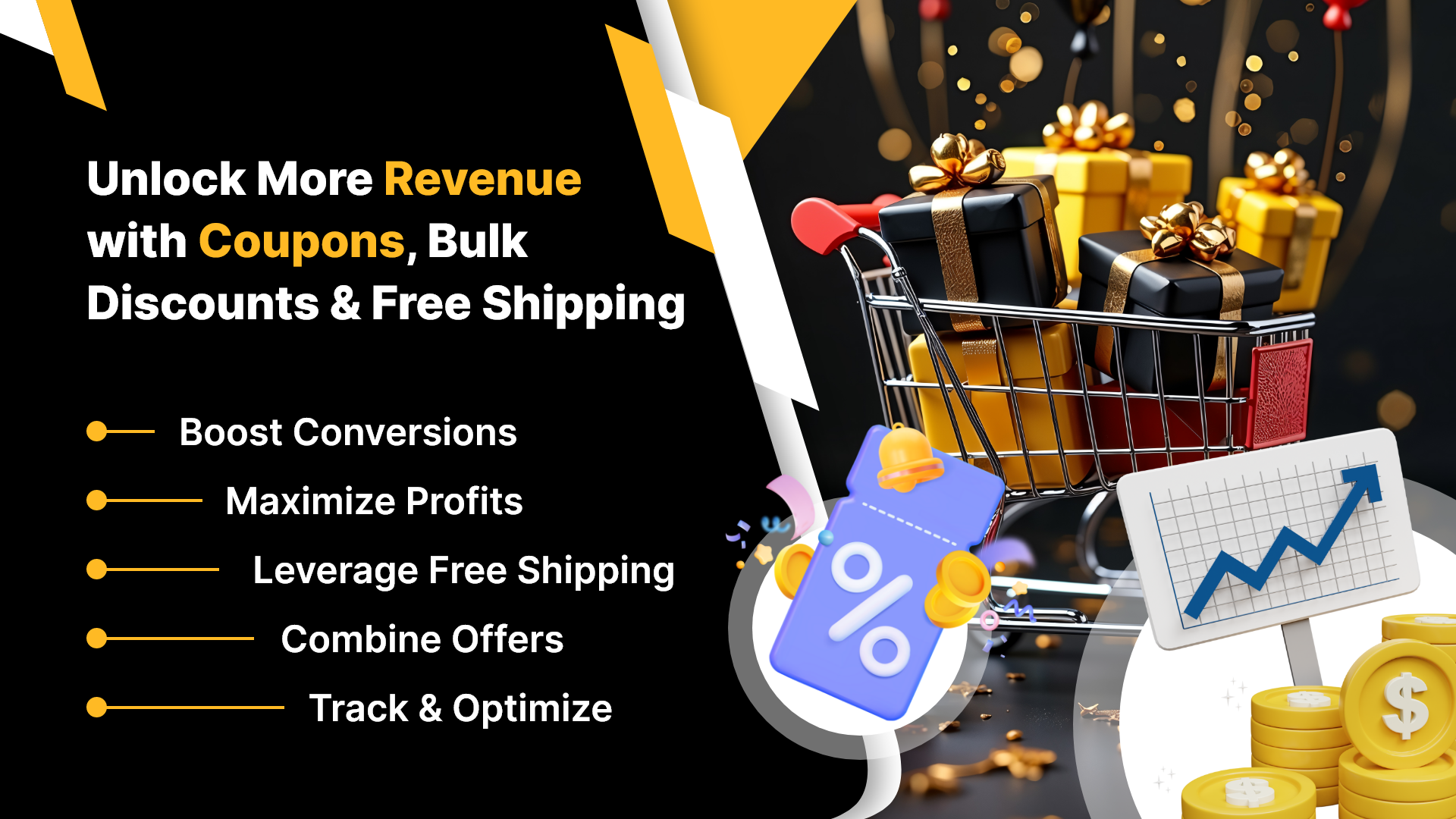 Unlock More Revenue with Coupons, Bulk Discounts & Free Shipping